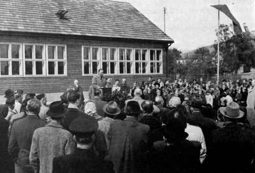 Schulpavillion 1952